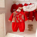 Spring & fall baby 100-day baby girl double-layer one-year-old dress suit new chinoiseriekids birthday banquet outwear clothes