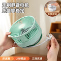 Creative small fan with socket panel, multi-hole usb fast charging socket, vertical socket, socket board for student dormitories