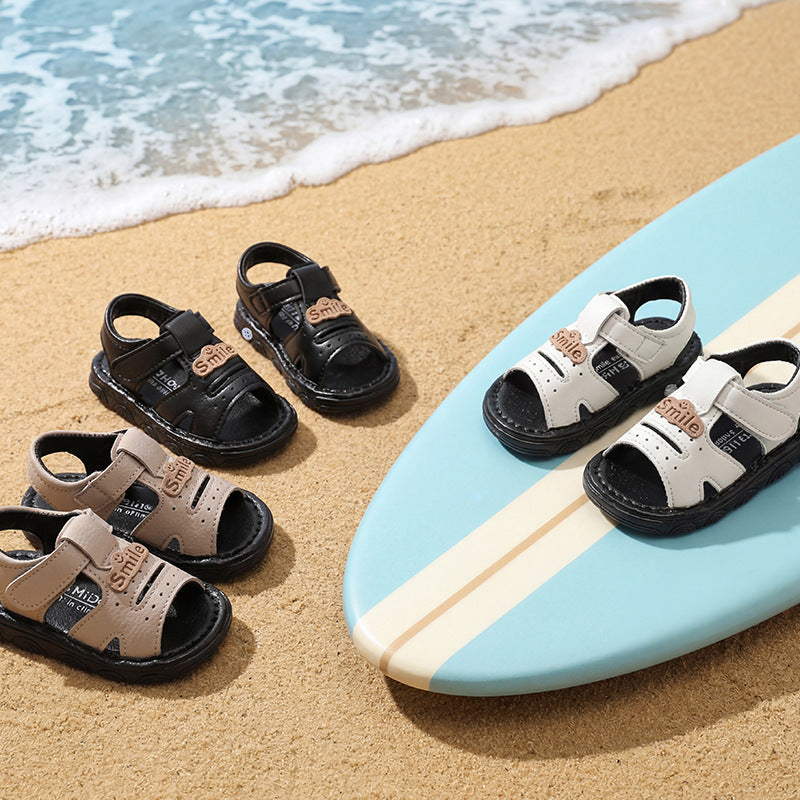 summer new arrivals: baby & toddler squeaky shoes - soft sole prewalker sandals for boys & girls - cartoon design, soft sole, beach shoes for baby boys & girls