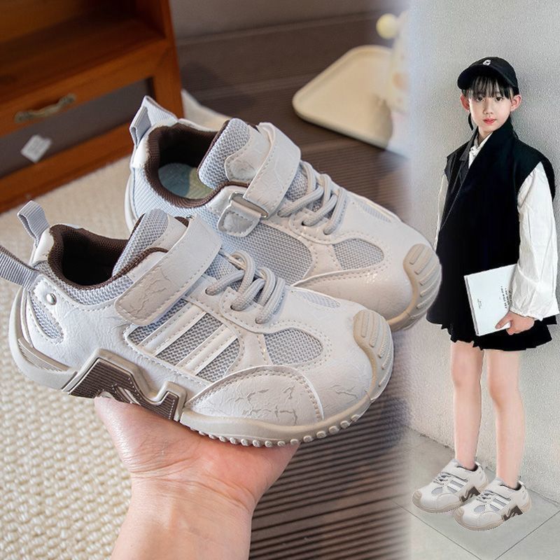 Girls' athletic shoes -  spring new collection: kids' agar running shoes, girls' anti-slip lightweight soft sole german army trainers