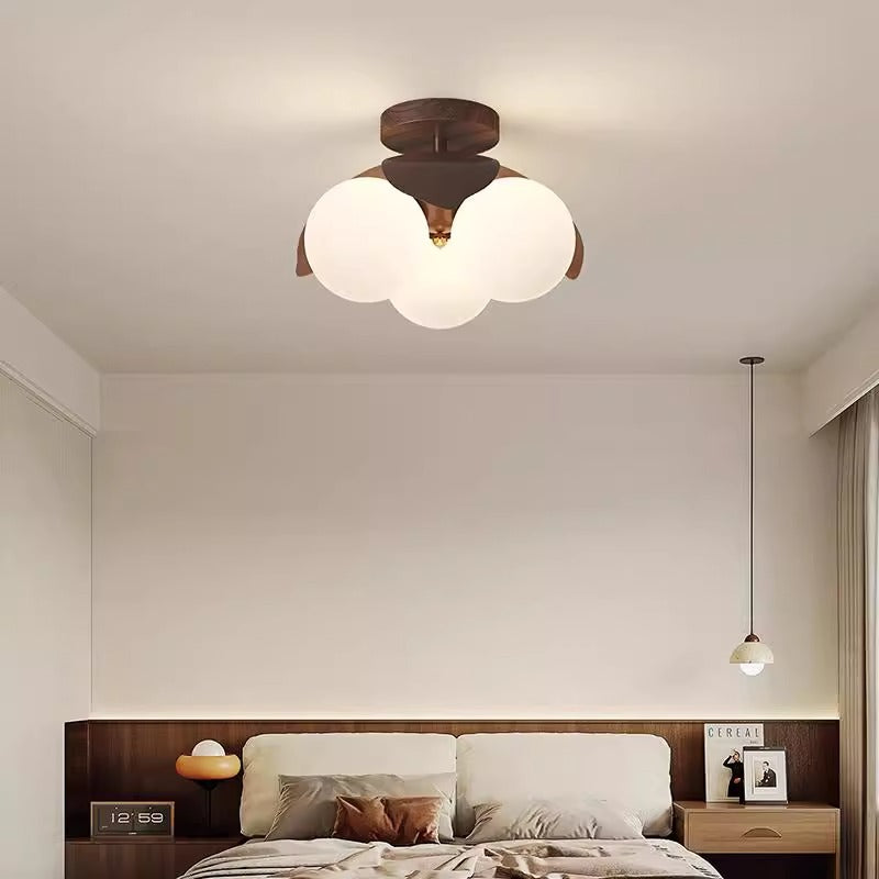 Medieval style bedroom main light study children's room LED ceiling light advanced French retro room restaurant lighting