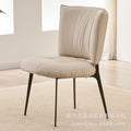 Italian minimalist dining chair - premium soft-padded leather cafe & restaurant chair - designer dining chair
