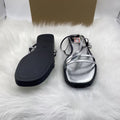 Za's 2025 new one-strap buckle square-toe stiletto heel versatile sandals - women's fairy style mid-heel thong sandals