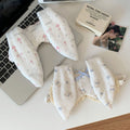 Printed eye mask, rabbit ears, lace, pastoral style eye mask, travel lunch break, sleep shading, eye fatigue relief handy gadget