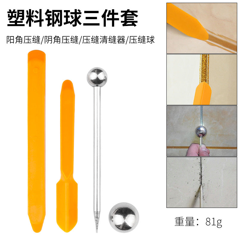 A full set of beauty seam construction tools, beauty seam glue gun, double tube ceramic tile floor tile special slotter, clear seam cone pressure