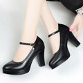 Soft leather soft bottom ladieswear shoes high heels abrasion resistantwaterproofbows work shoes micro business group purchase live broadcast one piece dropshipping
