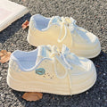 spring new thick-soled platform sneakers, korean style cute white shoes, girls' versatile all-match shoes, perfect for skirts, student casual shoes