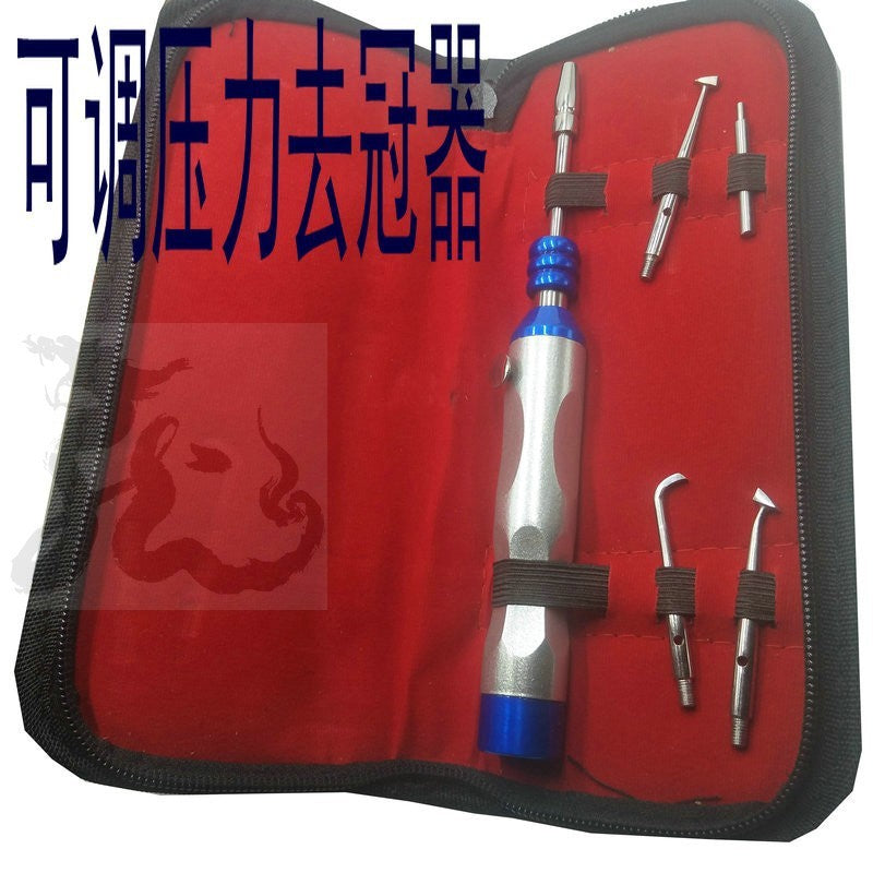 Titanium alloy handle crown remover crown remover instead of broken crown car needle crown removal clamp hammer stick root tip tool crown opening dental