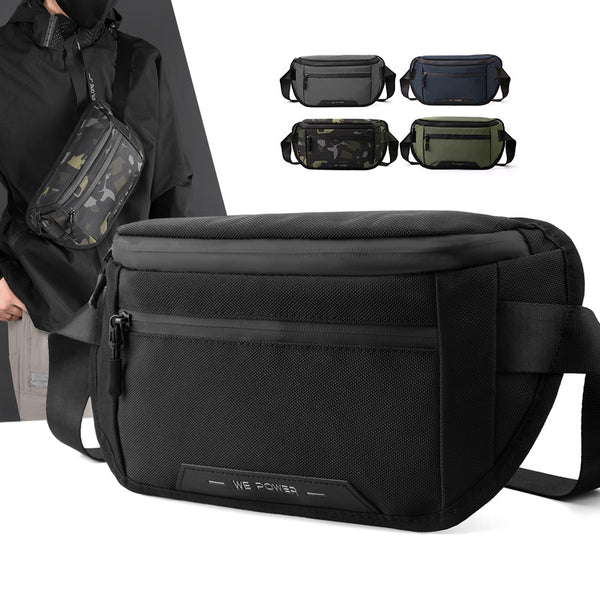 WEPOWER New Men's Multifunctional Crossbody Shoulder Bag Outdoor Nylon Breast Bag Simple Men's Crossbody Bag