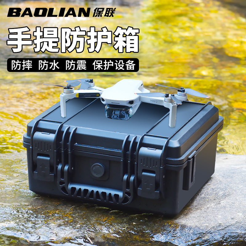 Baolian outdoor instrument protective case toolbox camping storage box photography equipment satchelwaterproof moistureproof seismic resistant box
