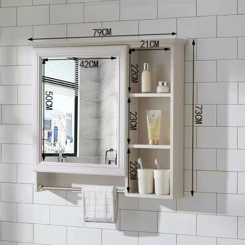 Bathroom Mirror Bathroom Wall-mounted Shelf Mirror Cabinet Bathroom Mirror Cabinet Bathroom Dressing Mirror Wall Mirror Box
