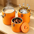 Stainless steel insulated bucket, special ice bucket for stalls, commercial stall, canteen food warmer suit5pcsexport