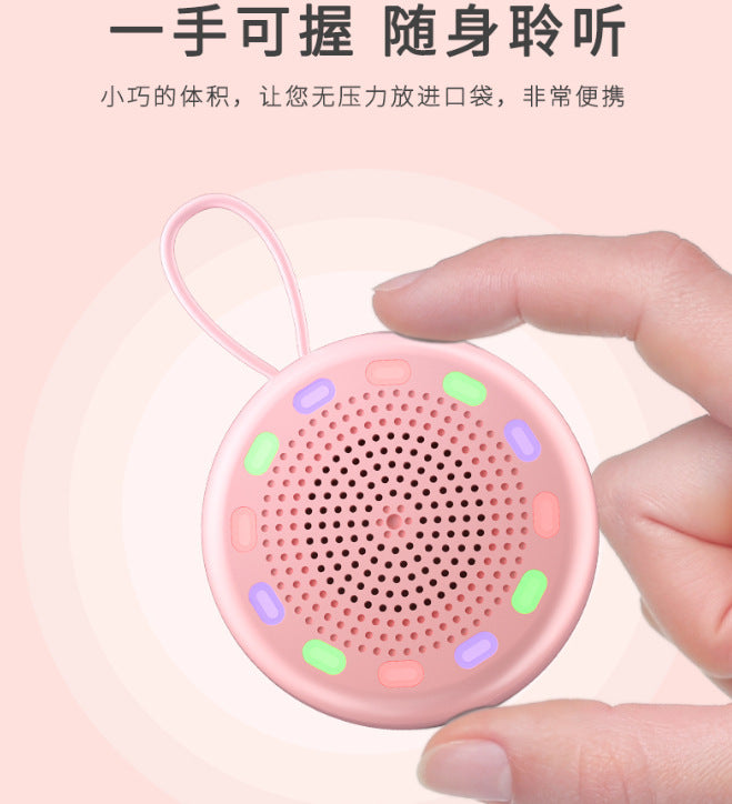 Longweishi d3 wireless bluetooth illuminated mini speaker - stylish color-changing lights, deep bass, tws interconnect, outdoor speaker