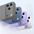 Corrugated tpu soft shell suitable for iphone16 mobile phone case 17pro large window design anti-fingerprint all-inclusive protective case