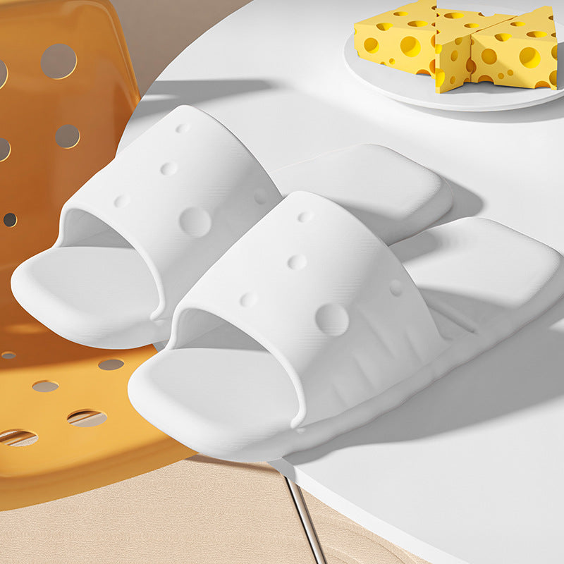 Travel disposable slippers cute cheese bathroom non-slip hotel portable foldable slippers