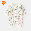 Babibele baby rompers - seamless bodysuits, autumn/winter pure cotton newborn monk suits, crawling suits, spring/autumn clothes