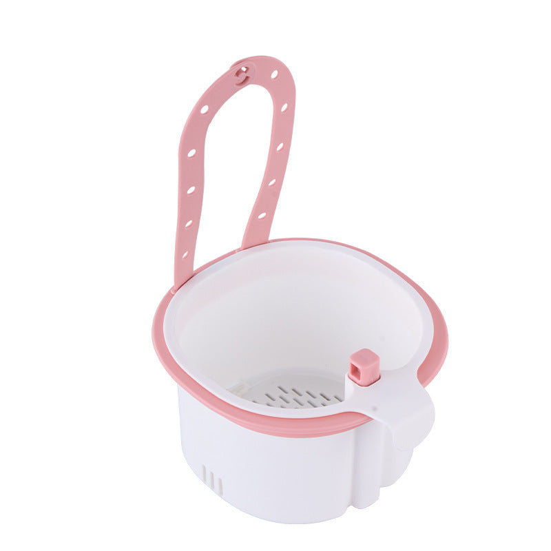 Hanging sink drain basket kitchen table leftovers filter fruit cleaning drain hanging basket storage basket