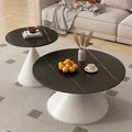 Cream style slate coffee table round living room for home small apartment b&b popular table modern normcore combination coffee table