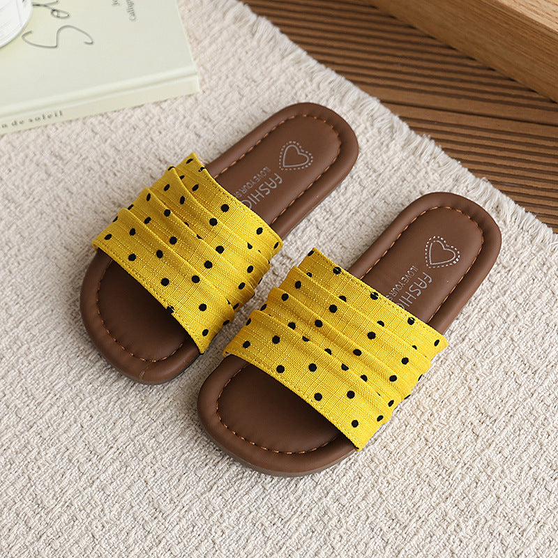 Vancahao ethnic style slippers for women outwearsummernew arrival one-strap sandals student flats one-strap sandals