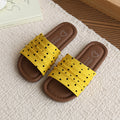 Vancahao ethnic style slippers for women outwearsummernew arrival one-strap sandals student flats one-strap sandals