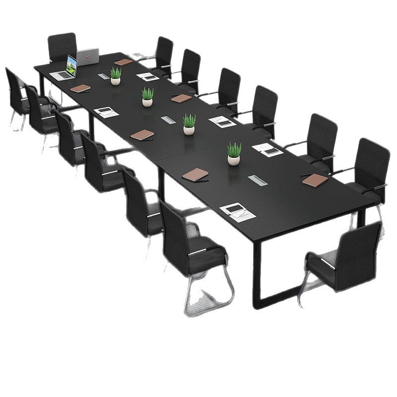 Modern simple conference bench table company negotiation office desk employee training bench workstation meeting table