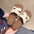 French-style women's summer sandals, 2026 new flat casual versatile flip-flops, perfect for vacation and pairing with skirts