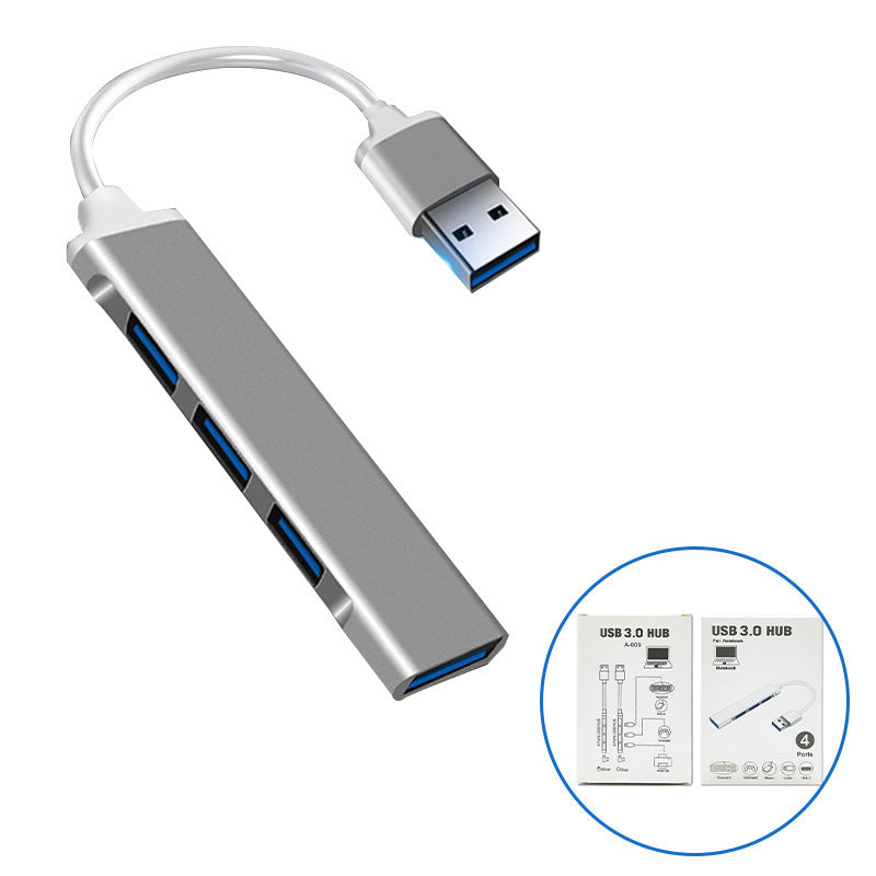 Type-c hub 4-in-1 expansion dock for computers and tablets - usb hub with high-speed data transfer for usb drives