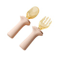 Ppsu yuanbao spoon baby food supplement spoon baby independent eating learning to eat special silicone fork spoon kids tableware