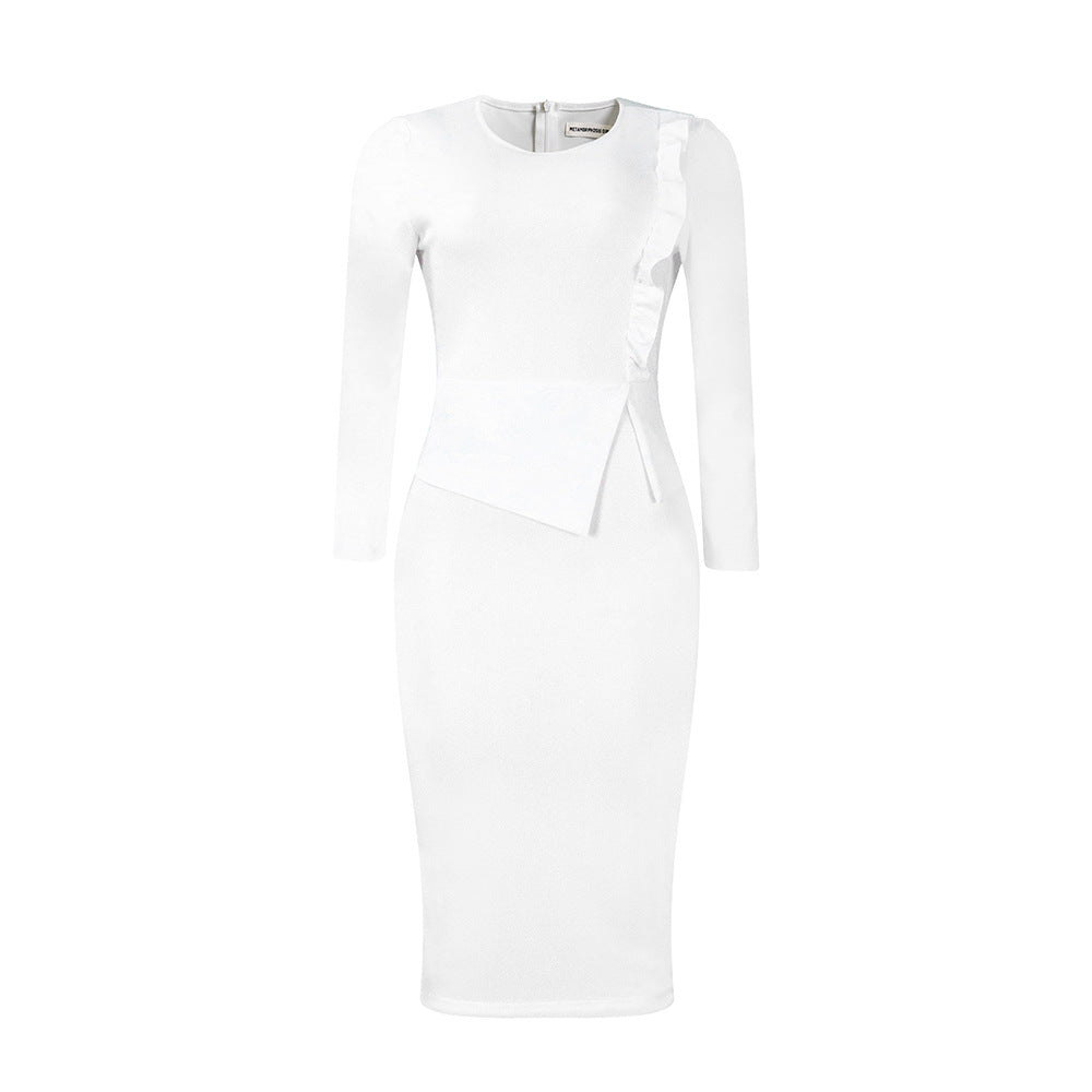 D356 european and american  spring new arrivalelegant silm pencil skirt fashion hip-covering african plus sizeexportdress