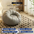 Lazy sofa can lie down and lie down pumpkin cream bedroom balcony single small sofa casualplaid tatami seat