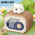 kids cartoon piggy bank multi-function large capacity dual-mode unlocking automatic sensor money-saving toy