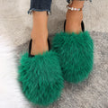 thick sole stomping on shit cotton slippers women's autumn winter indoor and outdoor stuffed couple heattech slippers plus size slippers