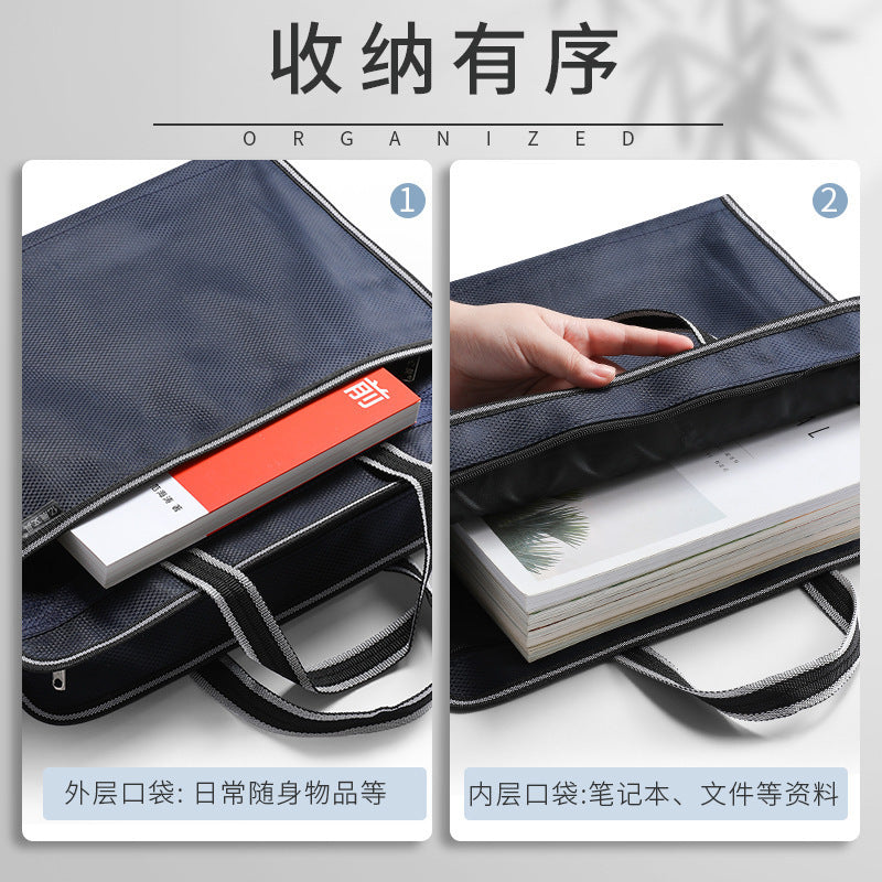 Self-Youxin a4 file bag custom logo file bag information bag tote bag briefcase briefcase men 219