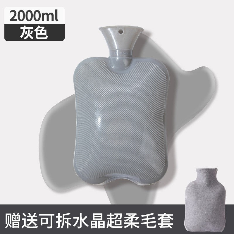 Hot water bottle, hot water, warm water, water filling, warm belly, belly application, thickened explosion-proof hot compress, bed special water filling silicone