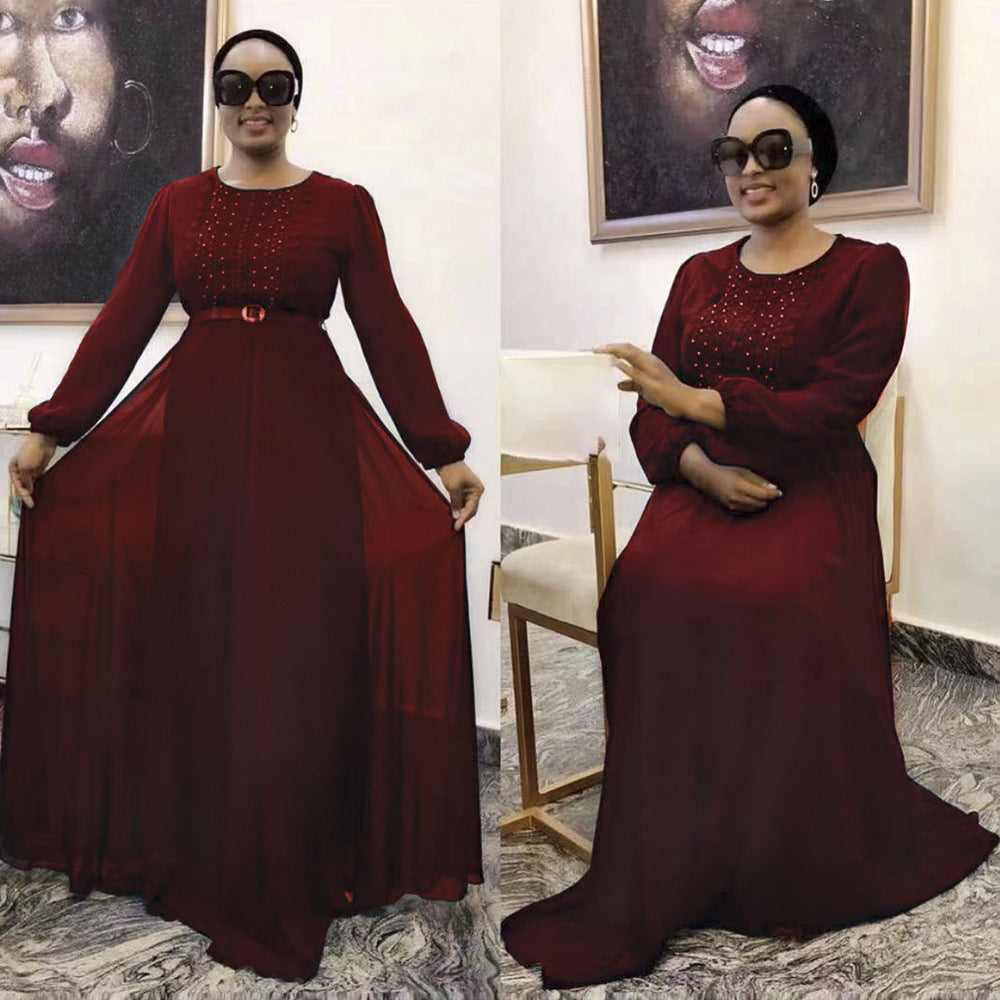 e-commerce    summer new fashion elegant evening dress african women's dress