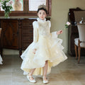 Girls' winter formal dresses  new collection: thickened train gowns, flower girl wedding dresses, banquet dresses, birthday princess dresses for girls