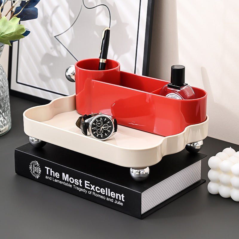 Entrance sundries storage box Office desktop storage set Dresser storage holder Makeup brush storage bucket Pen holder