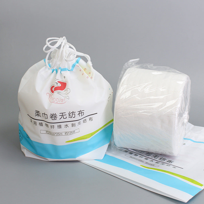 Maji'er soft towel roll non-woven fabric width 22cm soft towel roll facial cleansing towel disposable beauty towel facial wash soft towel roll