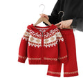 Kidssweater fair island sweater christmas wear sweateroutwear women's fall and winterloose lazy cardigan hooded suit
