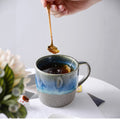 Kiln-turned mug, office water cup, breakfast cup, ceramic drinking cup, milk cup, coffee cup, business gift