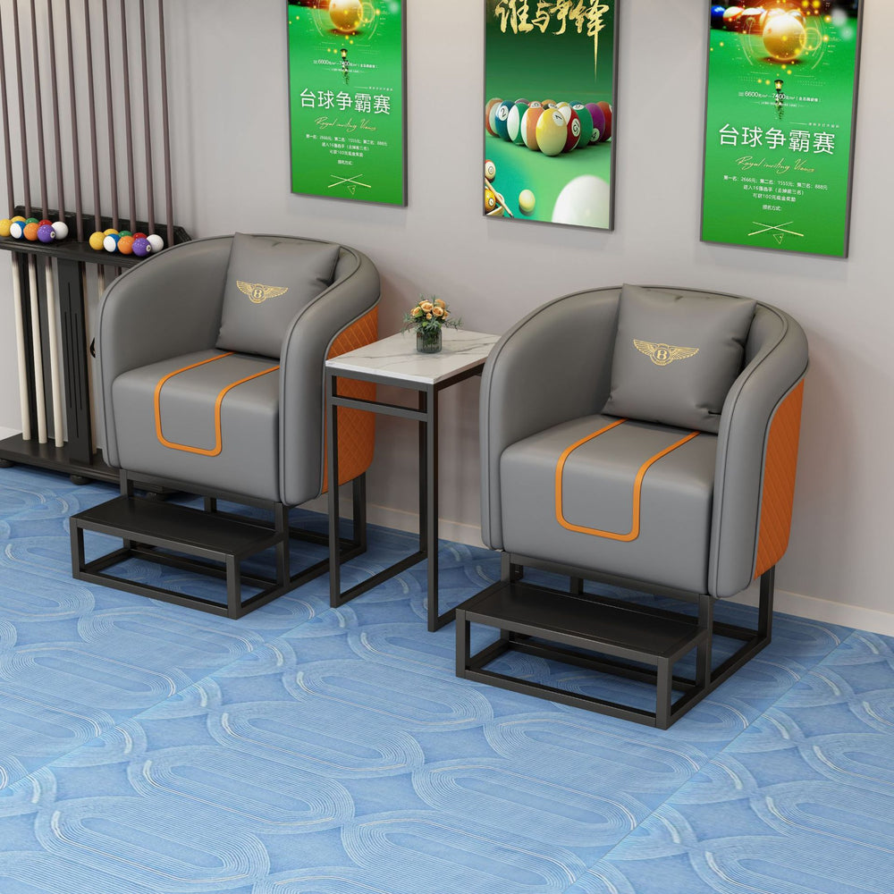 Self-service billiard room rest area viewing chair table tennis hall special viewing sofa classy billiard club casual
