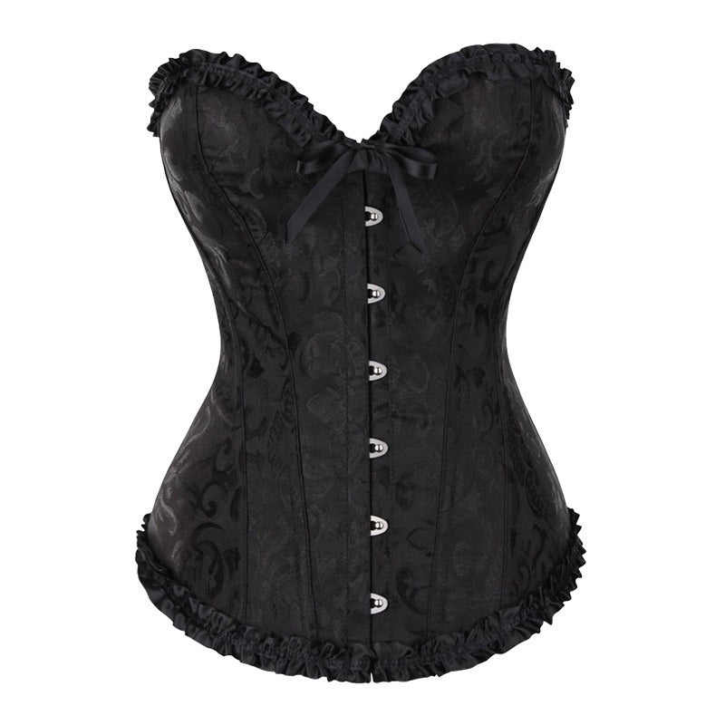 Personalized cross-border palace body shaper, body shaping, tummy control, silmsexy silks and satins, steel buckle shaping, fishbone bra shaping