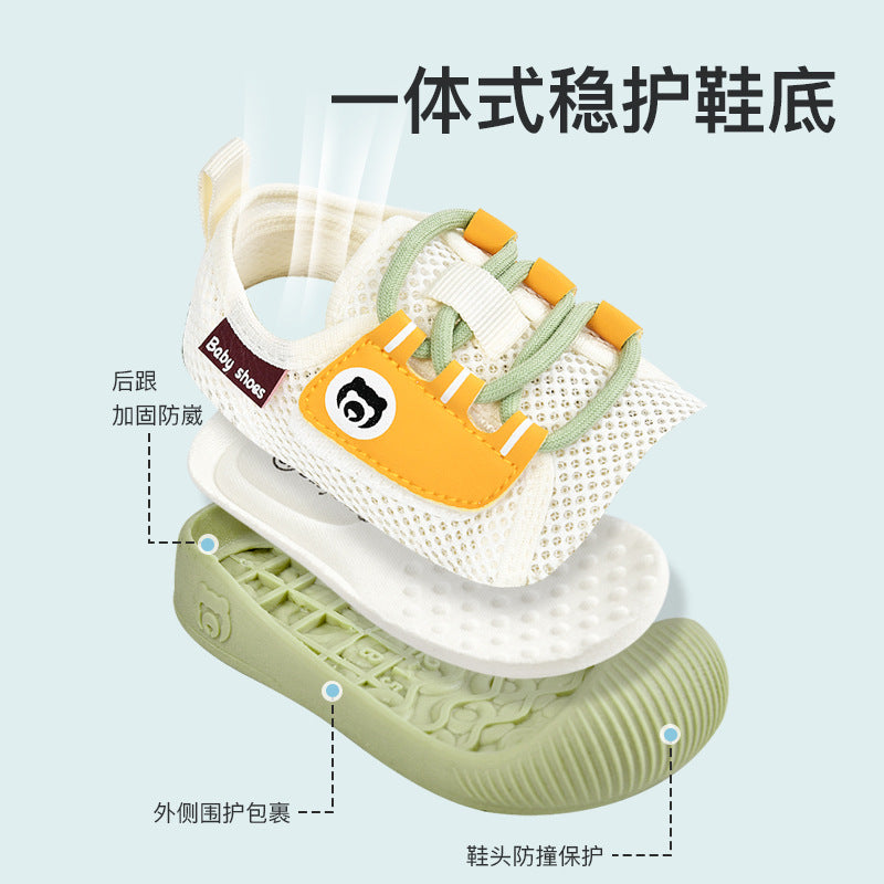 Newborn baby boys' first walker shoes summer sandals infant soft sole functional cartoon 1-3 years old baby shoes children's shoes