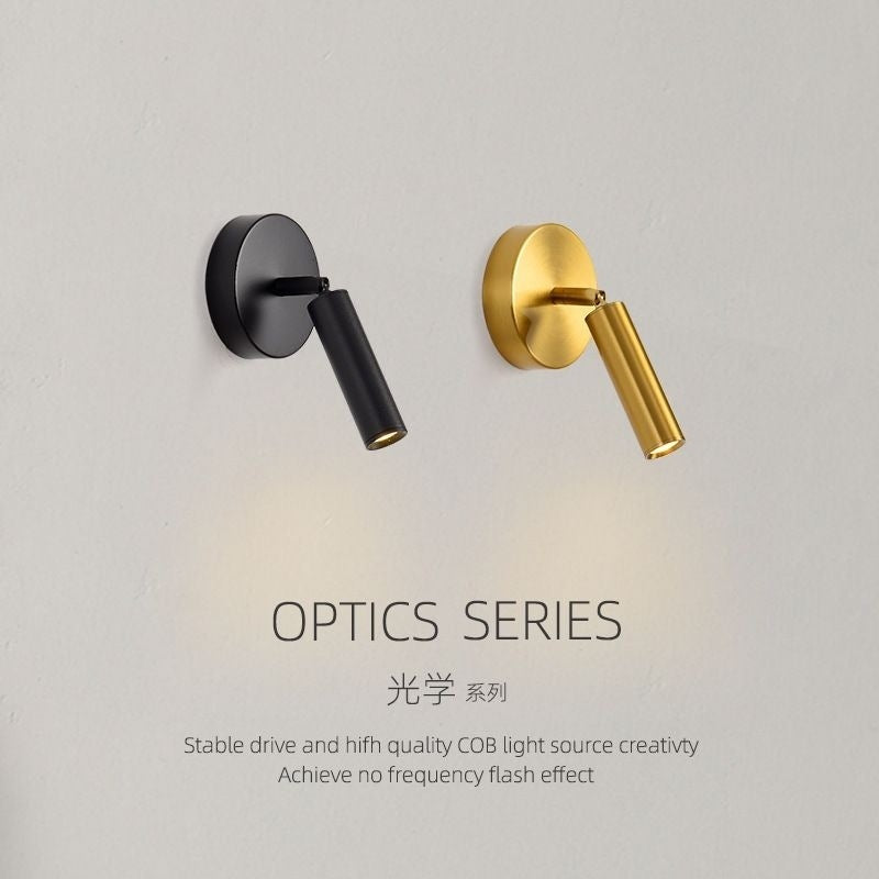 Wall lamp bedside lamp spotlight simple modern living room background wall minimalist bedroom rotating reading creative hotel