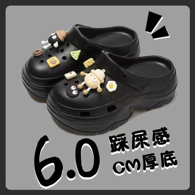 Eva height increasing clogs women's summer thick sole best selling slippers south american export petites outwear beach sandals
