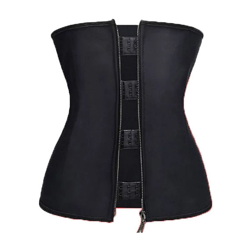 European and american court style shapewear for women - zippered waist trainer, adjustable tummy control belt, sweat-inducing fitness shapewear - export quality