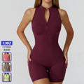 Spring high-intensity workout backless yoga bodysuit - zipper, barely-there feel, butt-lifting, tight-fitting gym suit for women 8594