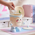 New arrivalcute desktop trash can mini small sundries storage tube student dormitory office covered trash basket