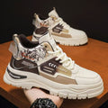Boots men's spring 2025new arrival high-top sneakers breathable casualeasiest for matchmentrendy flat thick-soled trendy shoes