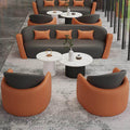 Sales office reception sofa, dessert shop, coffee shop sofa, coffee table combination, company business reception sofa, round table